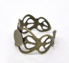Filigree hringir 20 stk - Antík bronse image